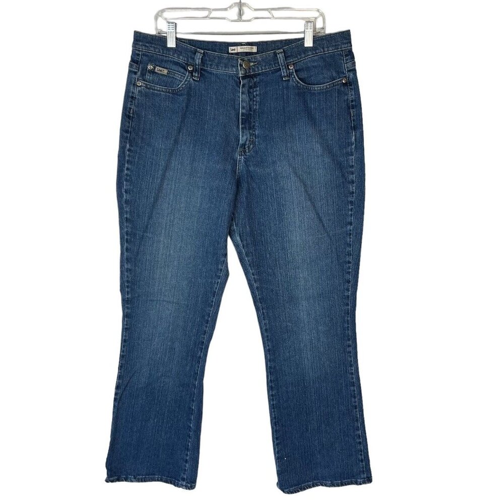 Lee Jeans Relaxed Bootcut At The Waist Womens 16 M Medium Wash High Rise
